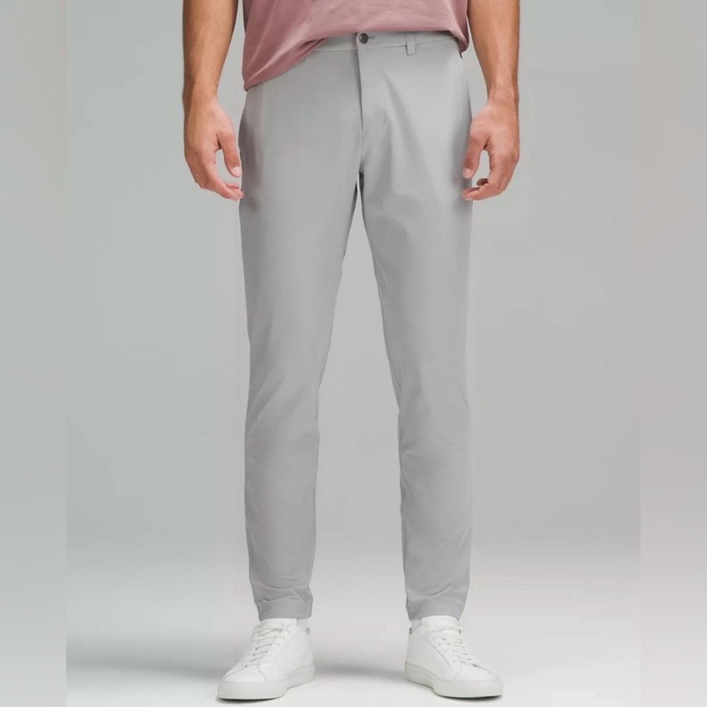 Lululemon Men’s ABC Slim Fit Pants, Silver Drop, Size 33x30